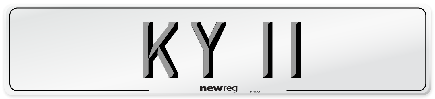 KY 11 Number Plate from New Reg